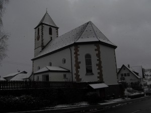 Roetenberg Church in a snow storm